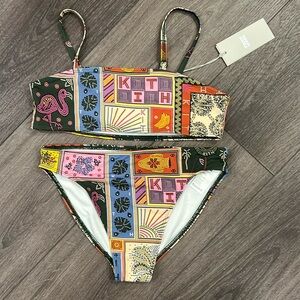 - Kith Kids Swim Bikini - Multicolor Patchwork